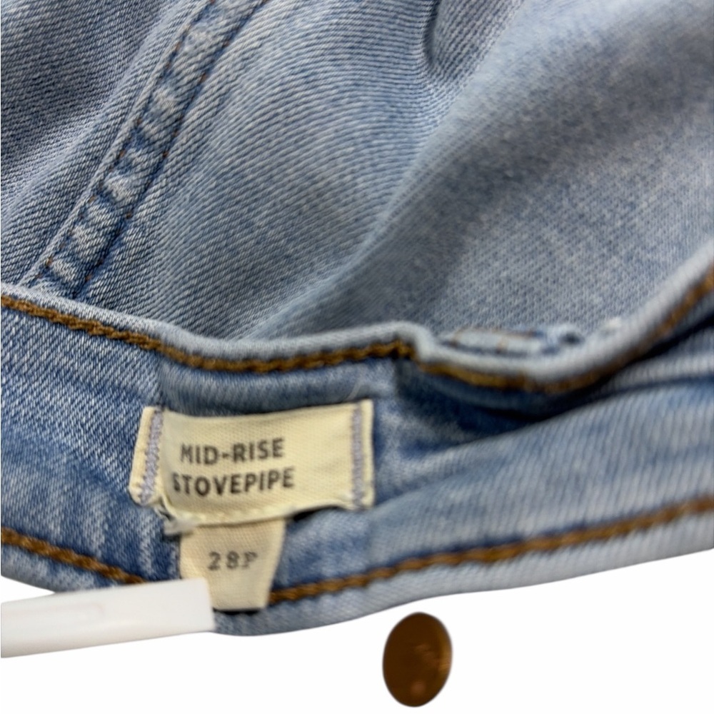 Madewell Women’s Size 28P Mid-Rise Stovepipe Jeans - Picture 4 of 10